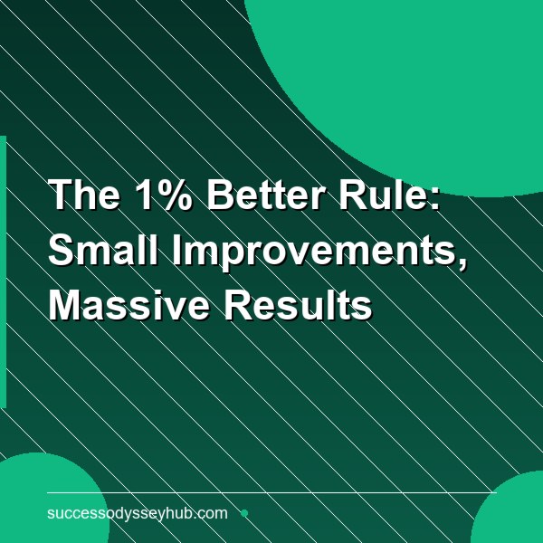 The 1% Better Rule: Small Improvements, Massive Results