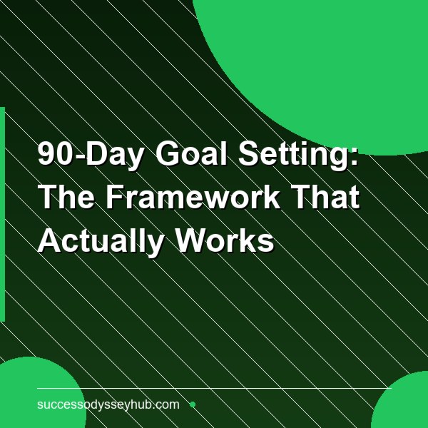 90-Day Goal Setting: The Framework That Actually Works