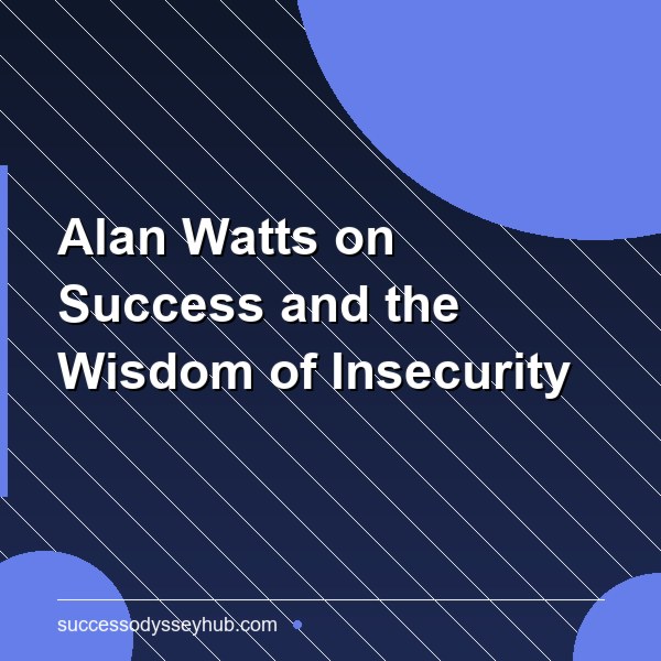 Alan Watts on Success: The Wisdom of Insecurity and Living Without Anxiety