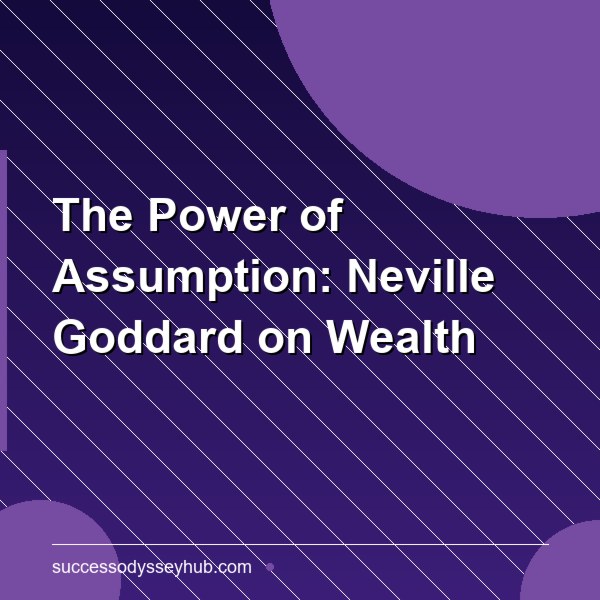 The Power of Assumption: Neville Goddard's Secret to Wealth and Manifestation