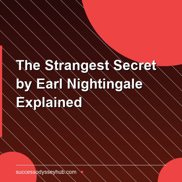 Earl Nightingale and The Strangest Secret: We Become What We Think About