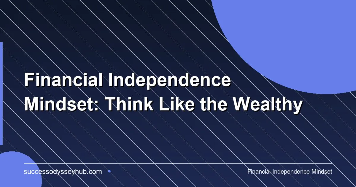 Person reviewing financial charts representing the financial independence mindset