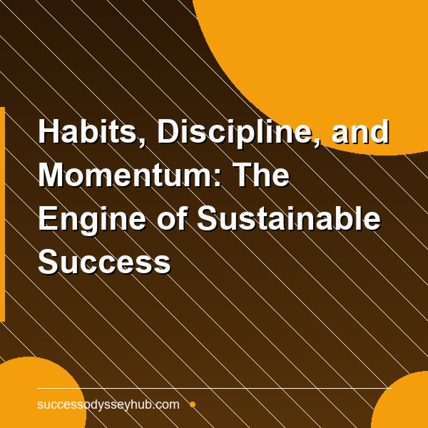 Habits, Discipline, and Momentum: The Engine of Sustainable Success