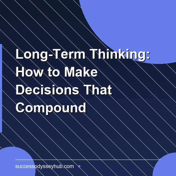 Long-Term Thinking: How to Make Decisions That Compound