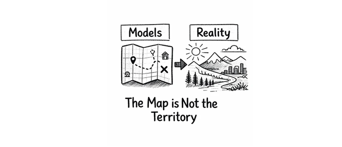 The map is not the territory — our mental models and representations always differ from reality in important ways, requiring us to hold them loosely and update them regularly