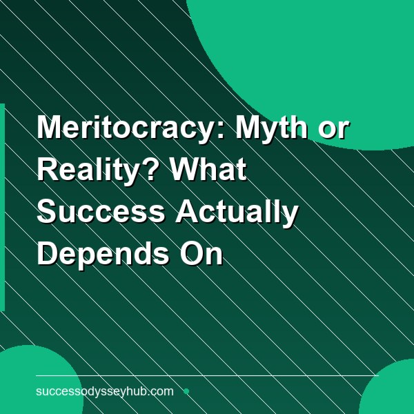 Meritocracy: Myth or Reality? What Success Actually Depends On