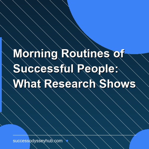 Morning Routines of the Most Successful People: What the Research Actually Shows