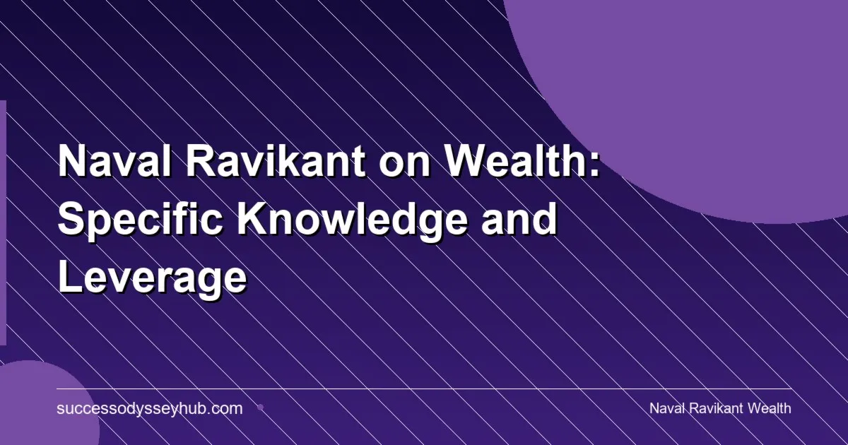 Naval Ravikant wealth framework — specific knowledge, leverage, and freedom