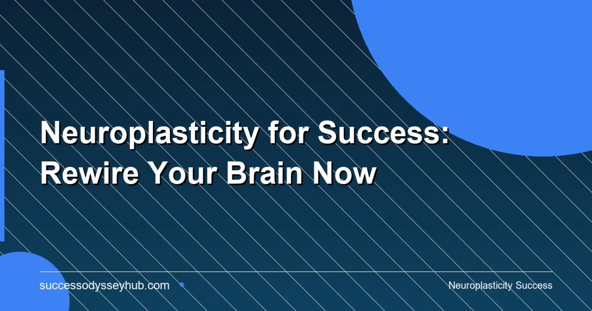 Neuroplasticity and brain rewiring for success and higher achievement
