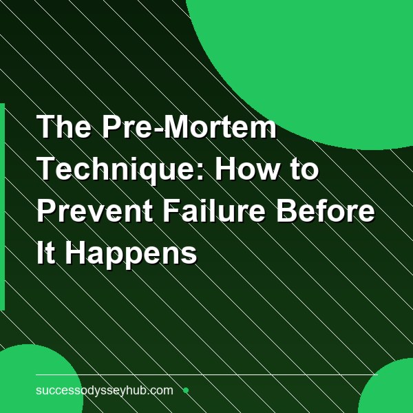 The Pre-Mortem Technique: How to Prevent Failure Before It Happens