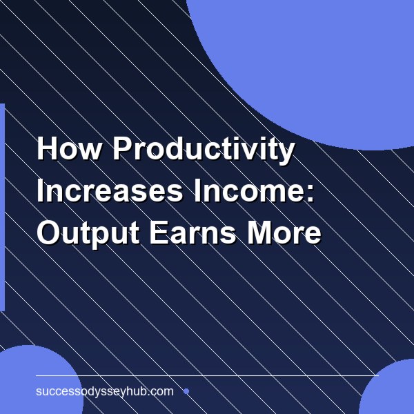 How Productivity Increases Income: The Direct Link Between Output and Earnings