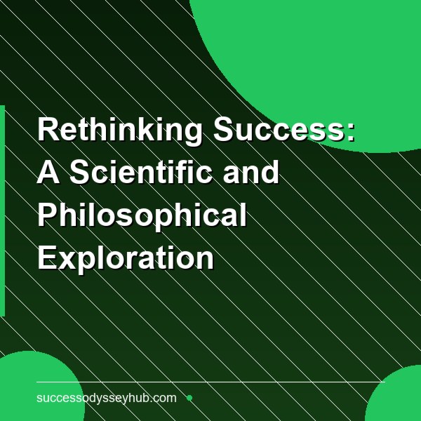 Rethinking Success: A Scientific and Philosophical Exploration