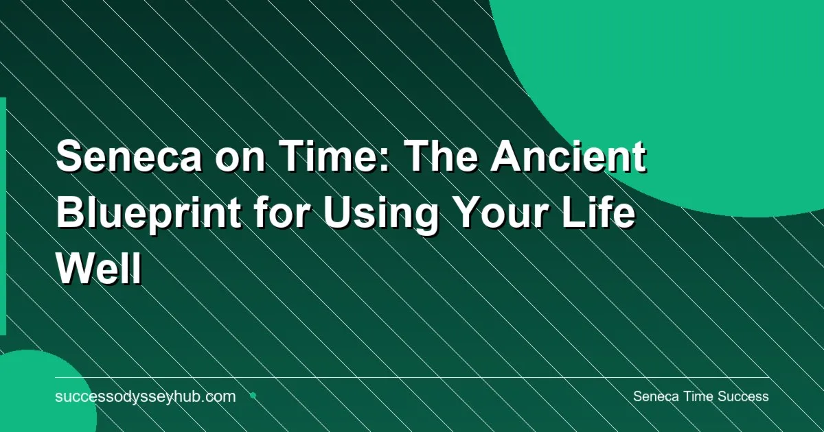 Seneca on time shortness of life Stoic philosophy