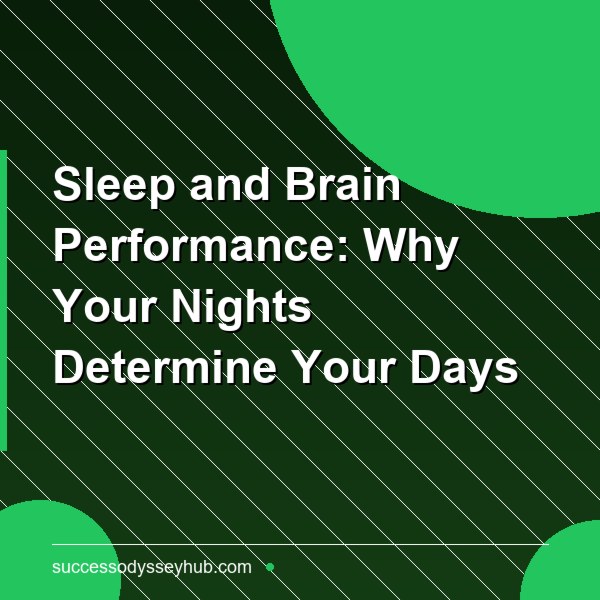 Sleep and Brain Performance: Why Your Nights Determine Your Days