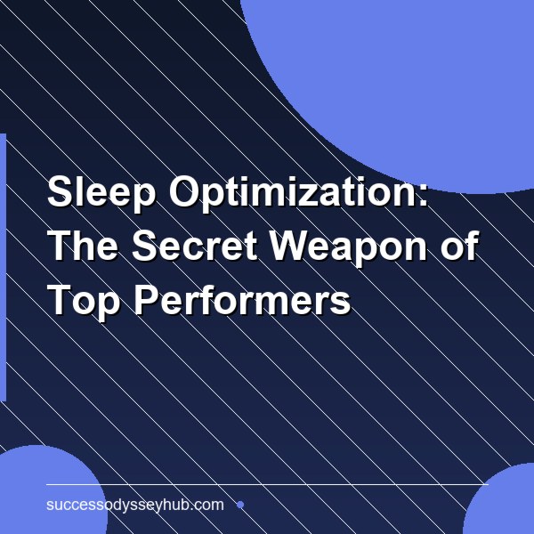Sleep Optimization: The Secret Weapon of Top Performers