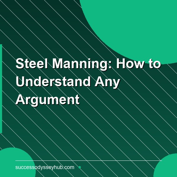 Steel Manning: How to Understand Any Argument