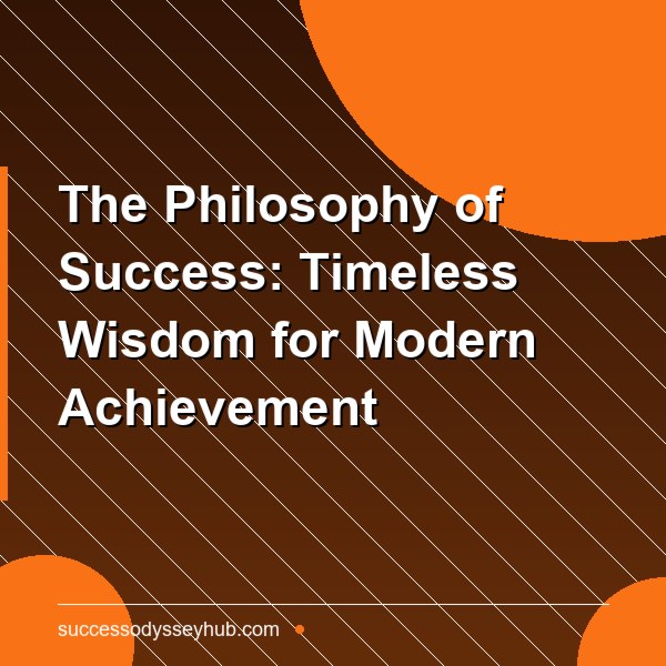 The Philosophy of Success