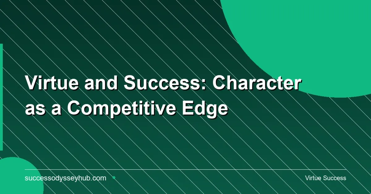 Solid stone foundation representing virtue and character as the bedrock of lasting success and competitive advantage