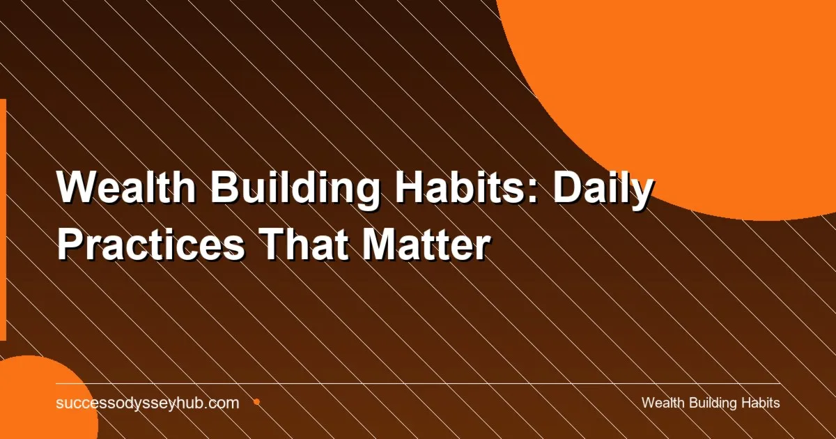 Notebook and coffee representing daily wealth-building habits and financial discipline
